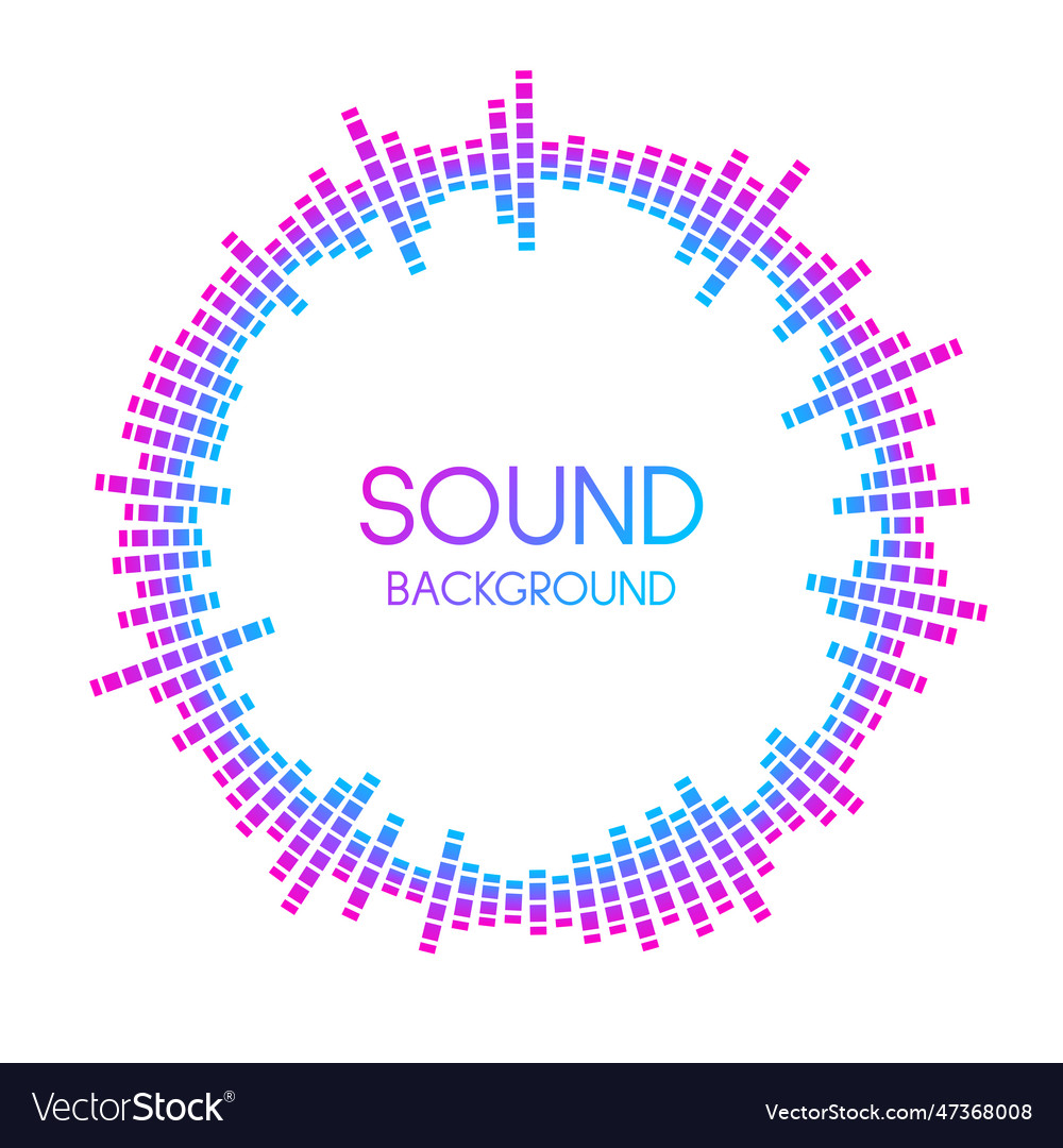 Radial sound wave visualisation music player