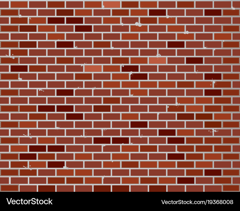 Red brick wall seamless Royalty Free Vector Image