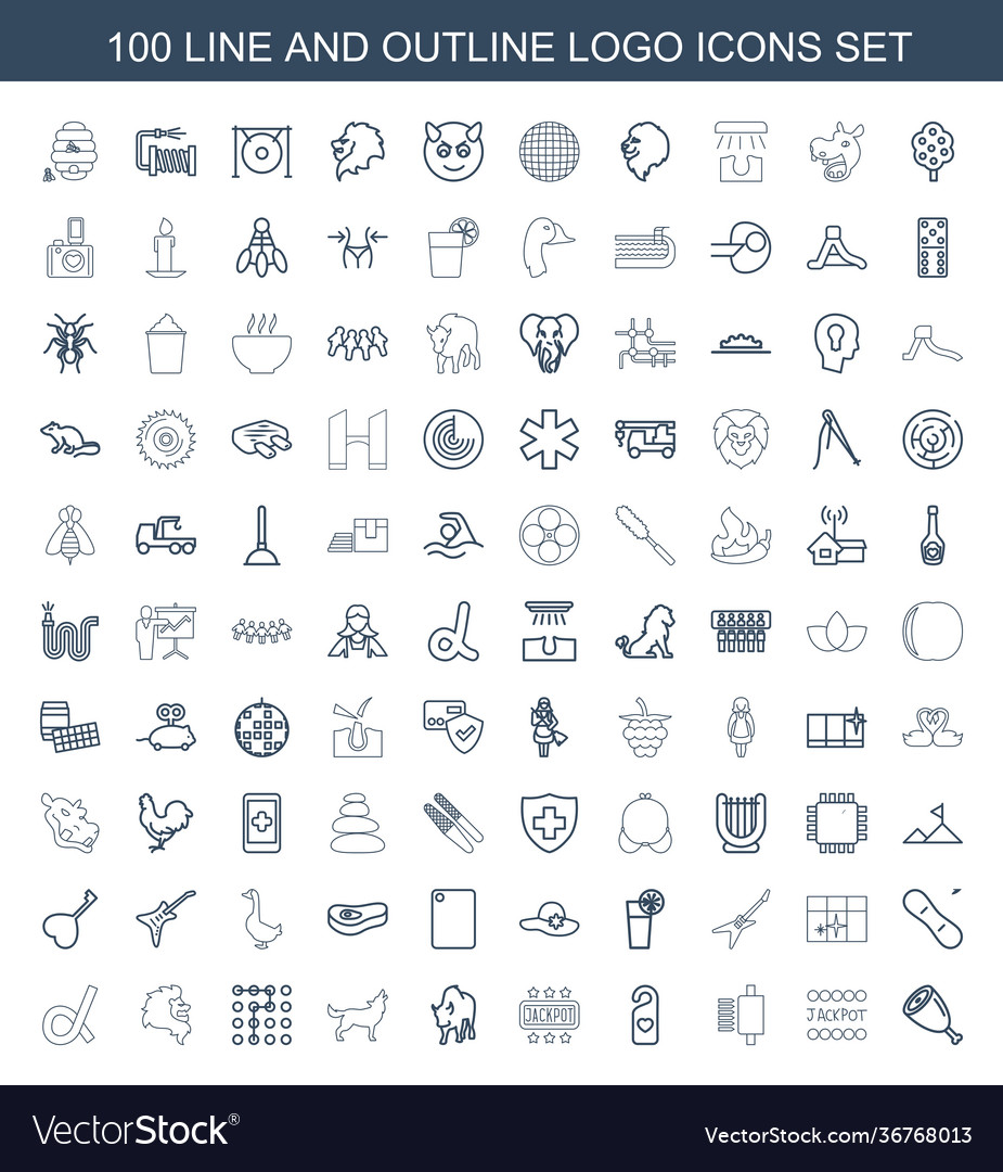 100 logo icons