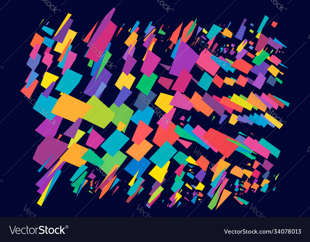 Abstract art - random geometry shapes generative vector image Abstract art - random geometry shapes generative
