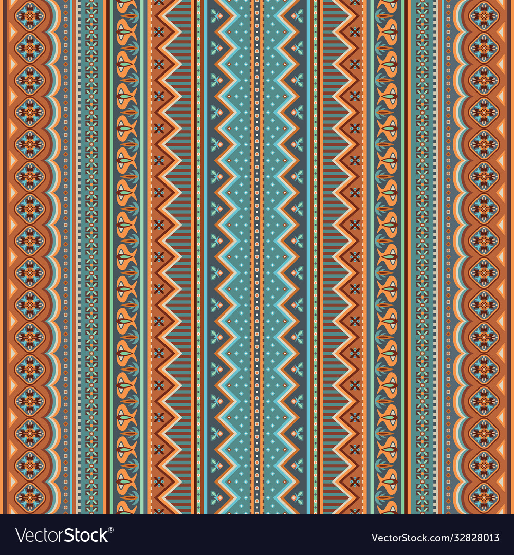 Abstract ethnic stripe pattern background vector image Abstract ethnic stripe pattern background