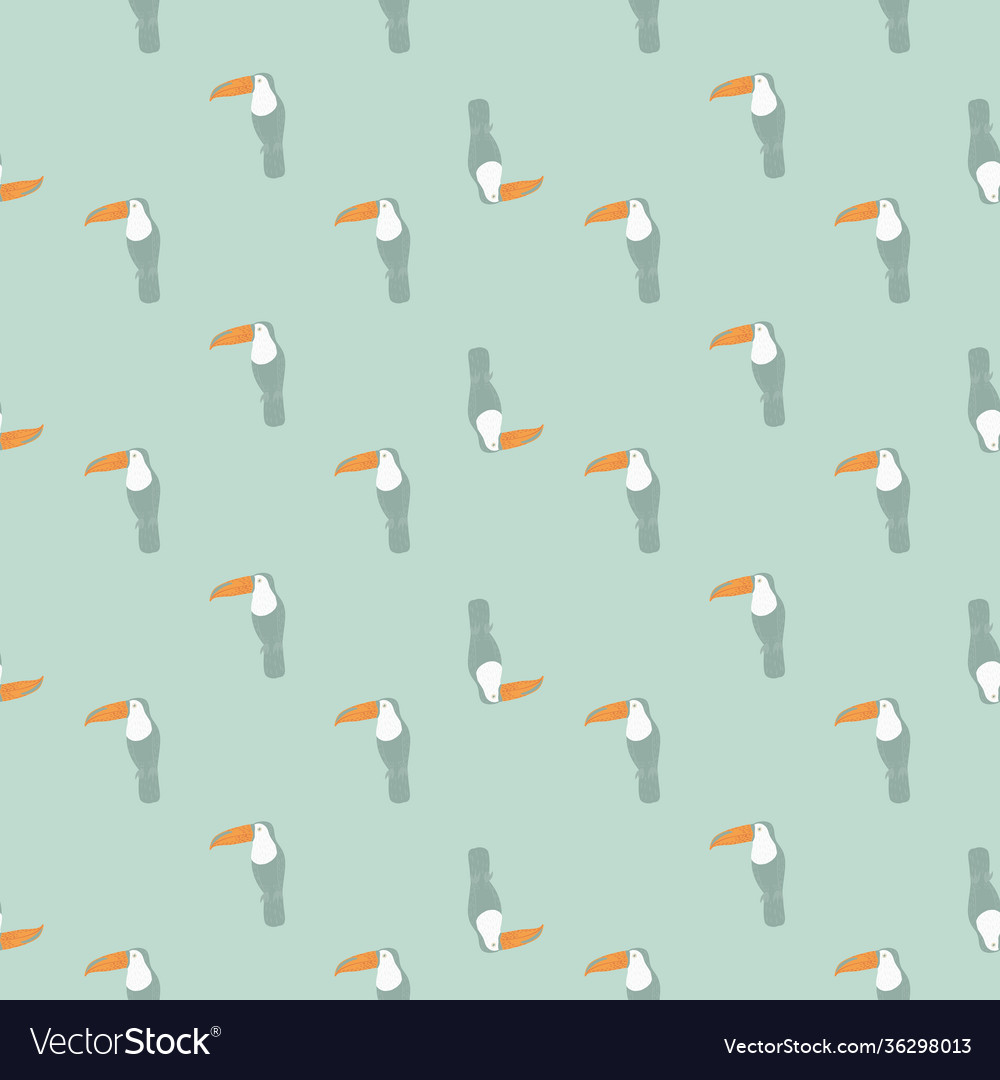 Abstract exotic zoo seamless pattern with little Vector Image Abstract exotic zoo seamless pattern with little