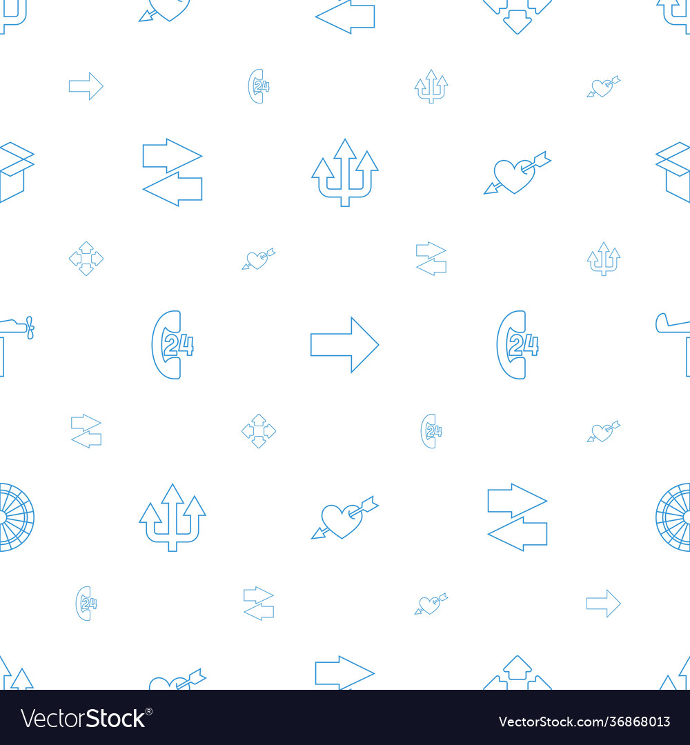 Arrow icons pattern seamless white background