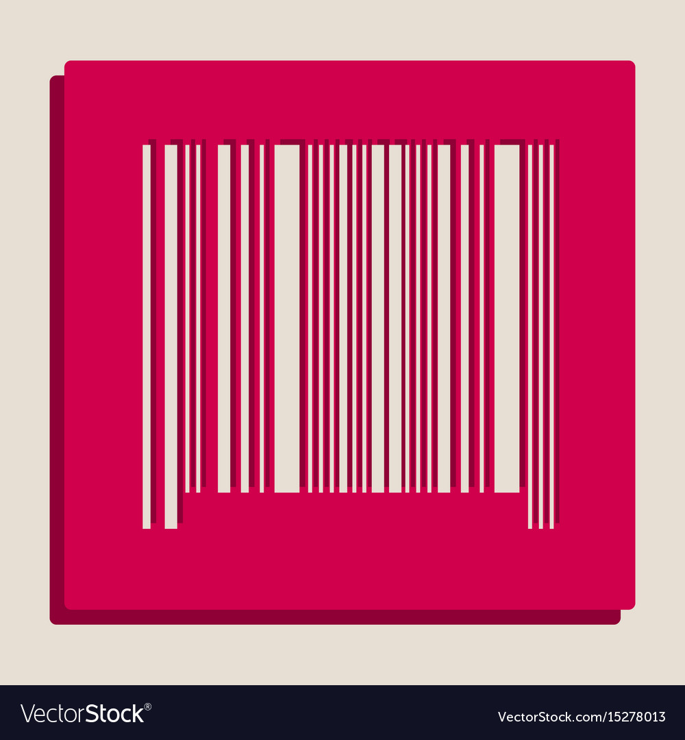 Bar code sign grayscale version of popart