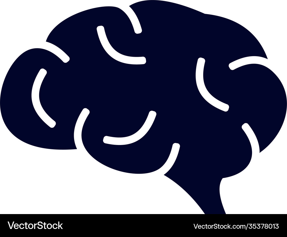 Brain logo design template organs Royalty Free Vector Image