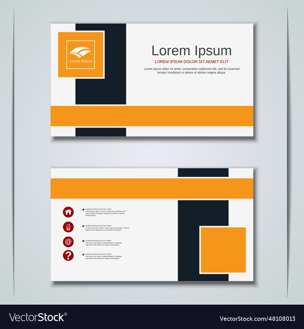 Business card design template