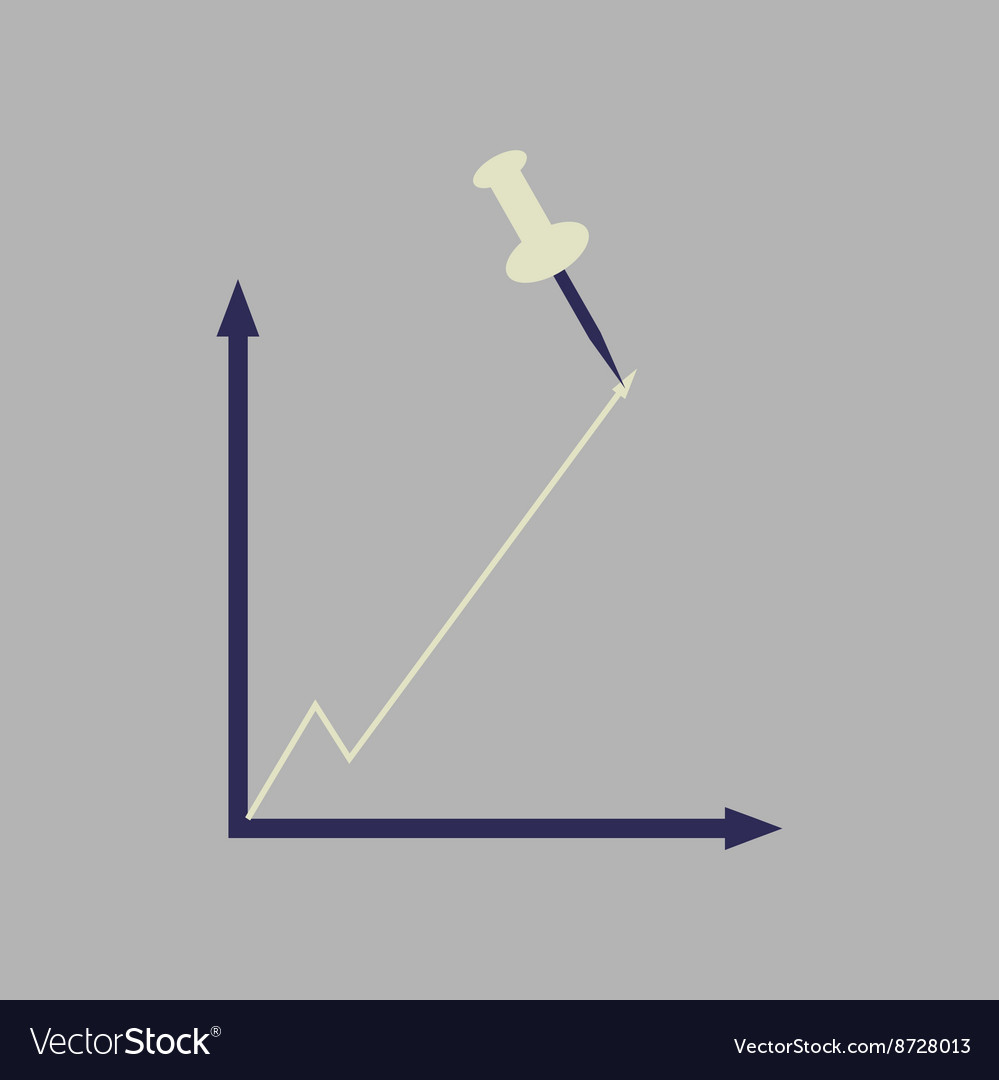 Flat web icon on stylish background growing