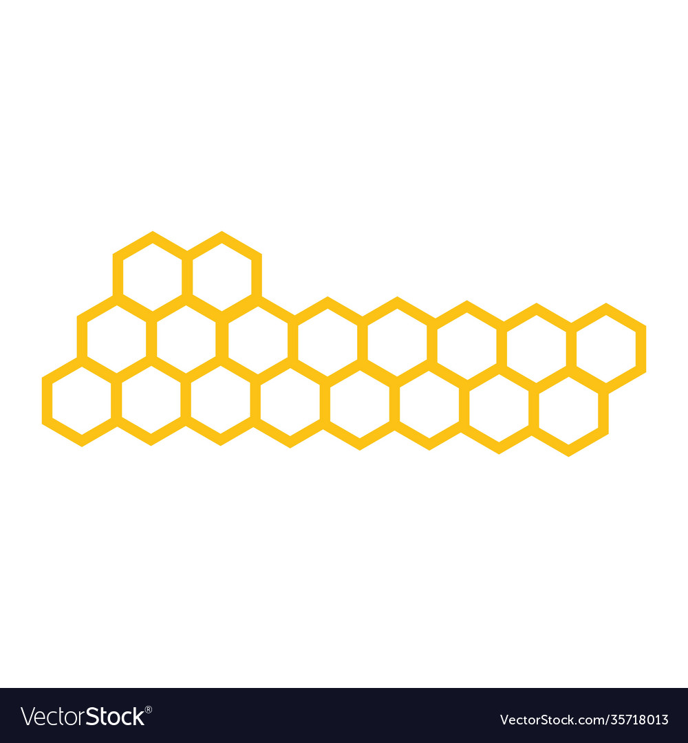 Honeycomb background texture design vector image Honeycomb background texture design