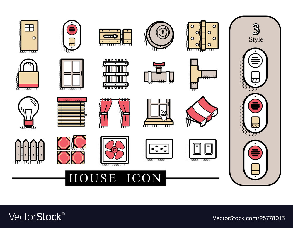 House material iconfile has separate layers