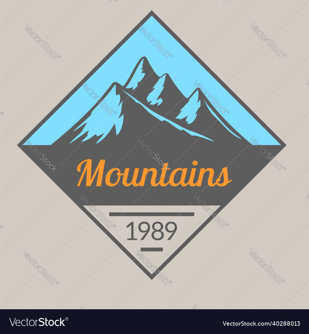 Mountain logo template