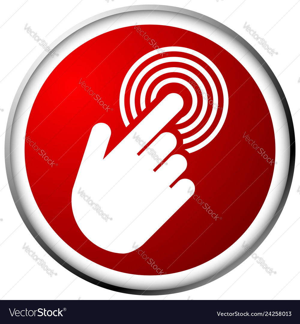 Tapping touchscreen on interface mobile phone icon Vector Image Tapping touchscreen on interface mobile phone icon