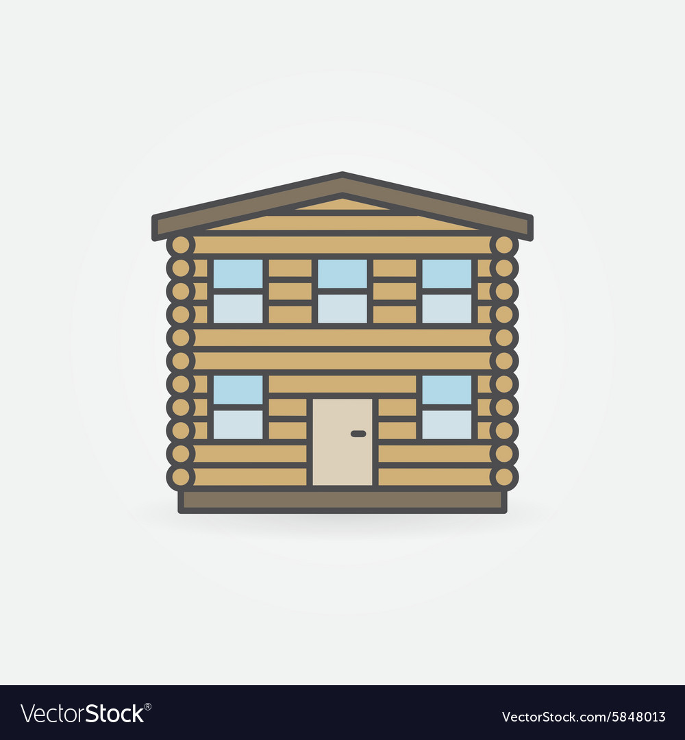 Wooden House Logo Royalty Free Vector Image Vectorstock