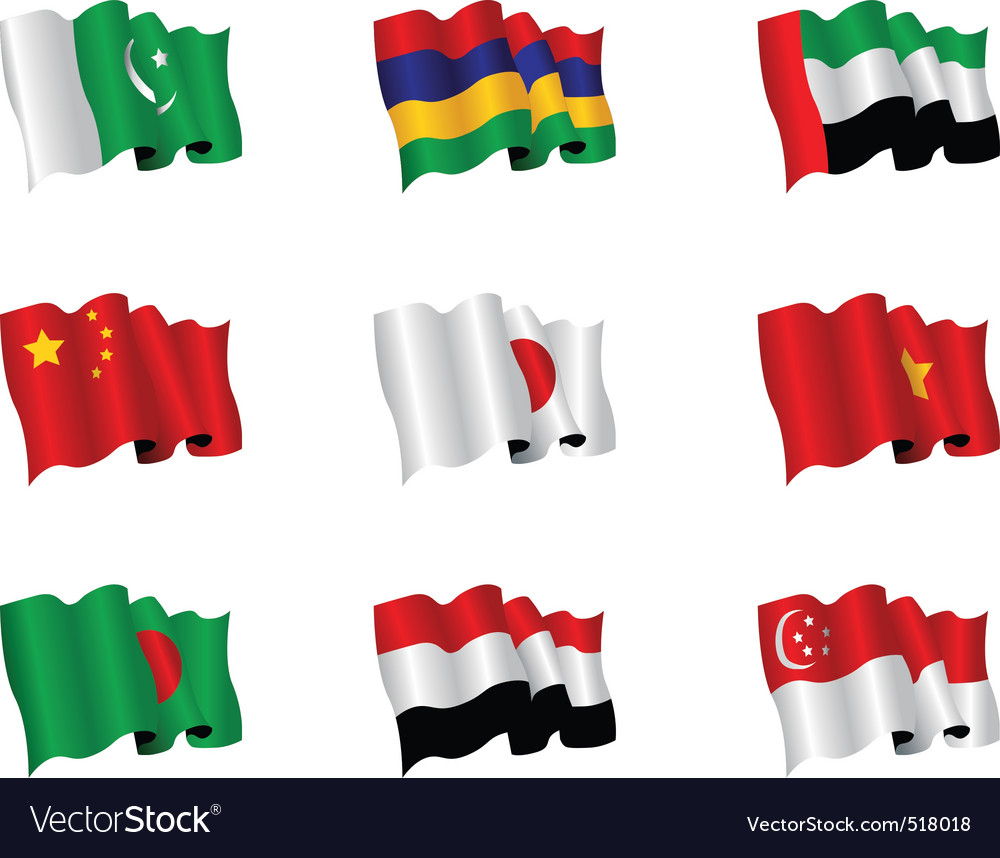 Asian Flags Collection