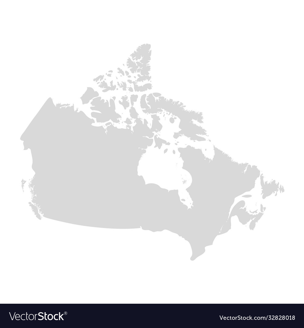 Canada map state canada territory map Royalty Free Vector