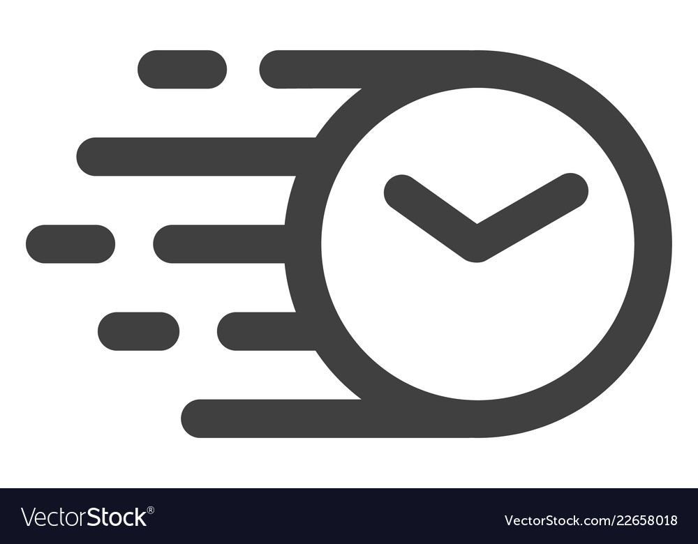 Clock with fast motion effect