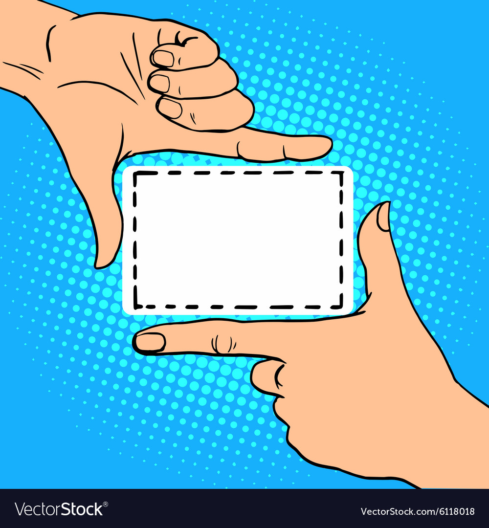 Frame Hand Gesture Royalty Free Vector Image Vectorstock Frame Hand Gesture Royalty Free Vector Image Vectorstock