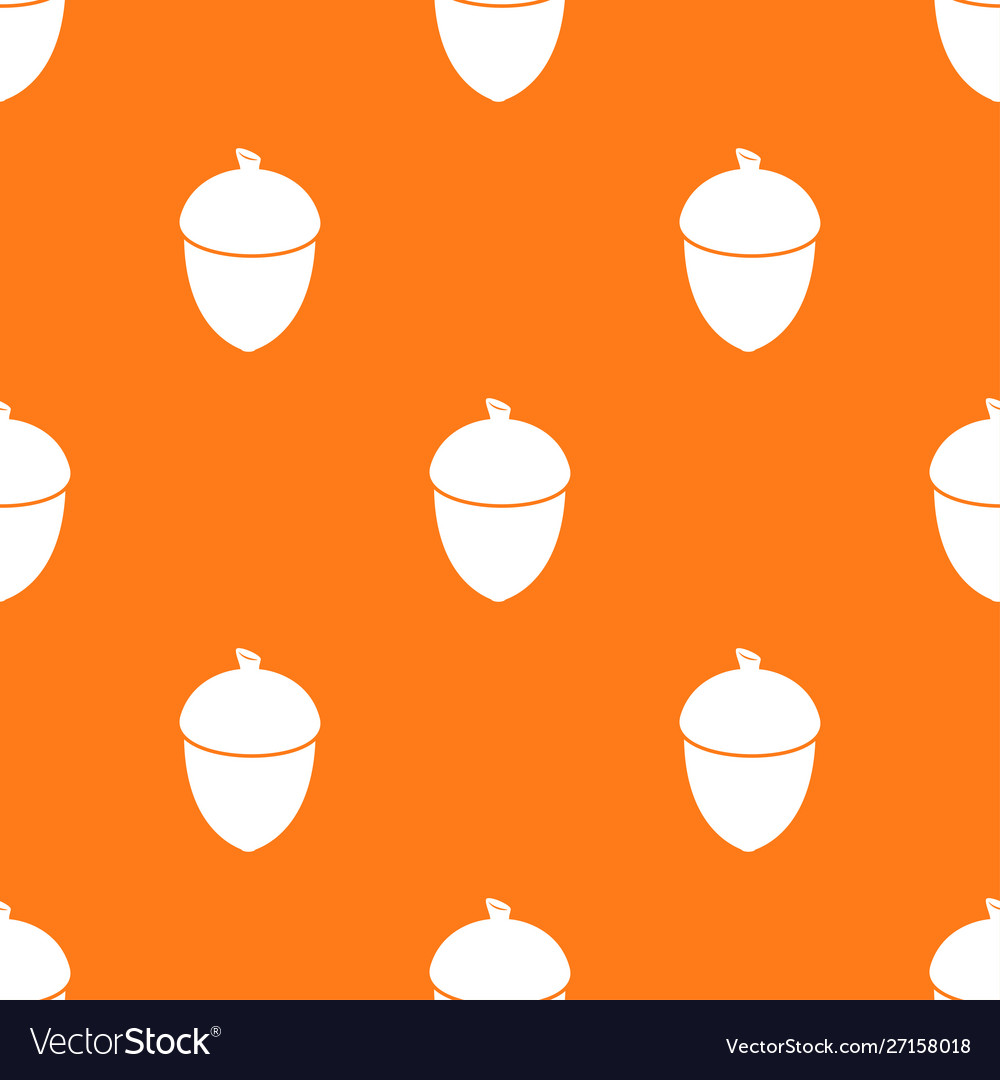 Seamless repeating pattern with acorns