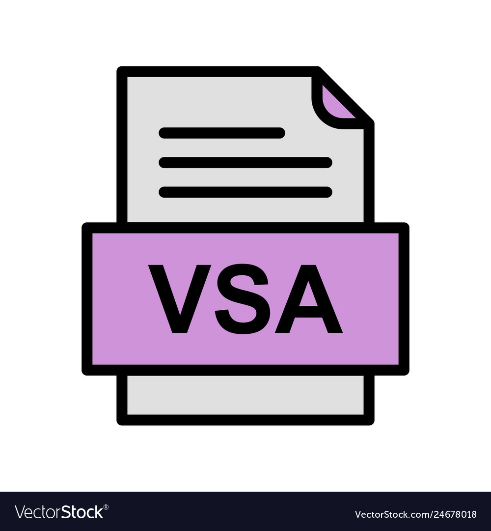 Vsa file document icon