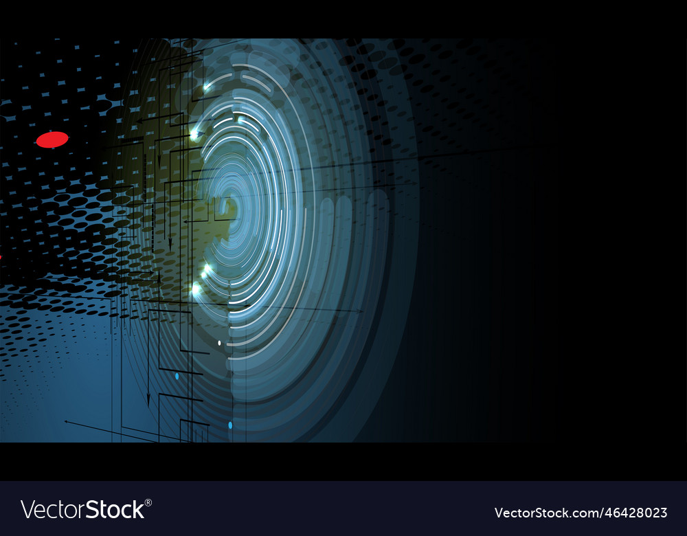 Abstract technology particle virtual molecule