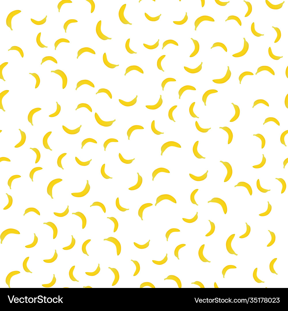 Banana seamless pattern background Royalty Free Vector Image