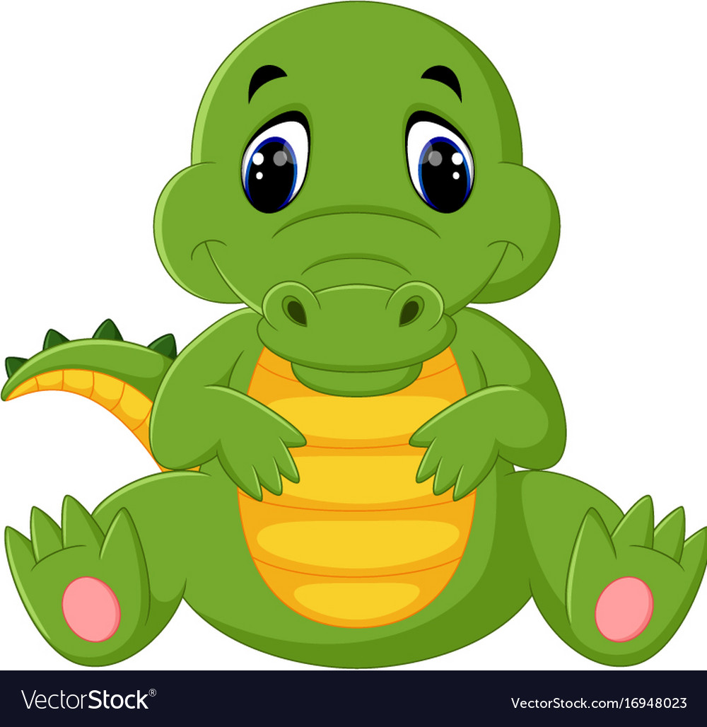 Cute crocodile cartoon