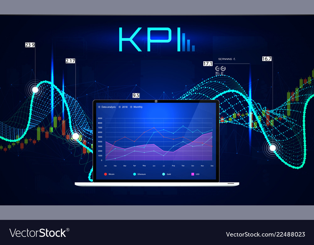 Kpi Key Performance Indicators Royalty Free Vector Image