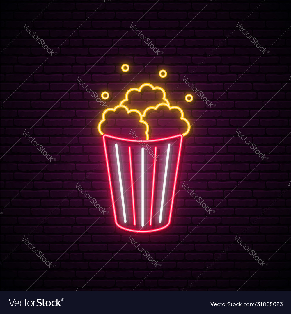 light up popcorn sign