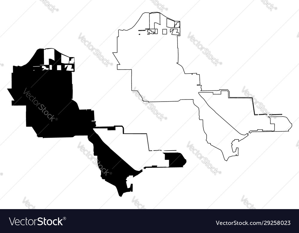 Pasadena city texas united states cities united Vector Image