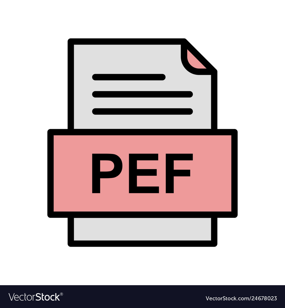 Pef file document icon