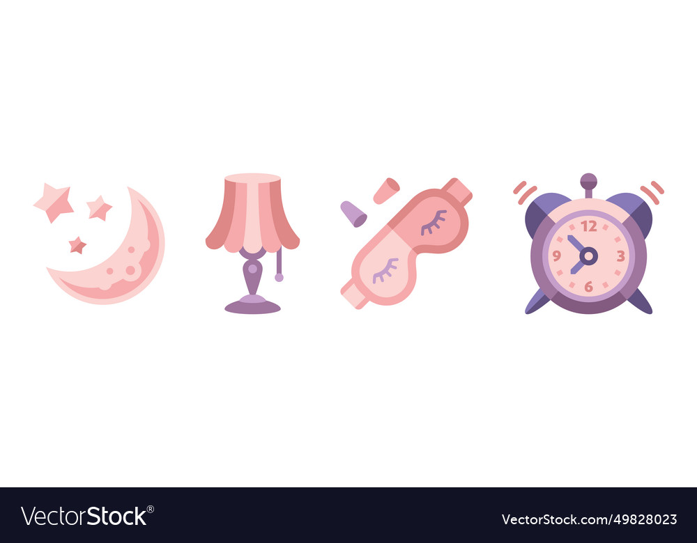 Objekt und Objekt flache Ikone lila Set Vector Image Objekt und Objekt flache Ikone lila Set