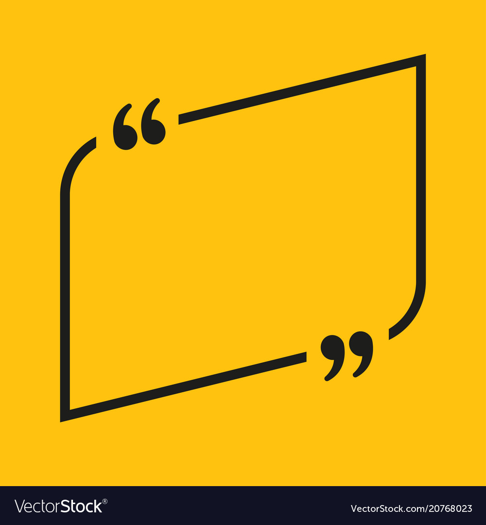 Speech bubble arrow empty quote bracket vector image Speech bubble arrow empty quote bracket