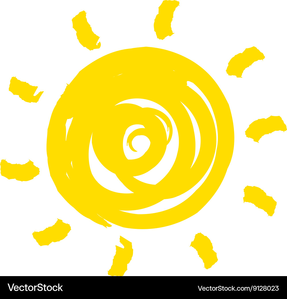 Sun symbol Royalty Free Vector Image - VectorStock