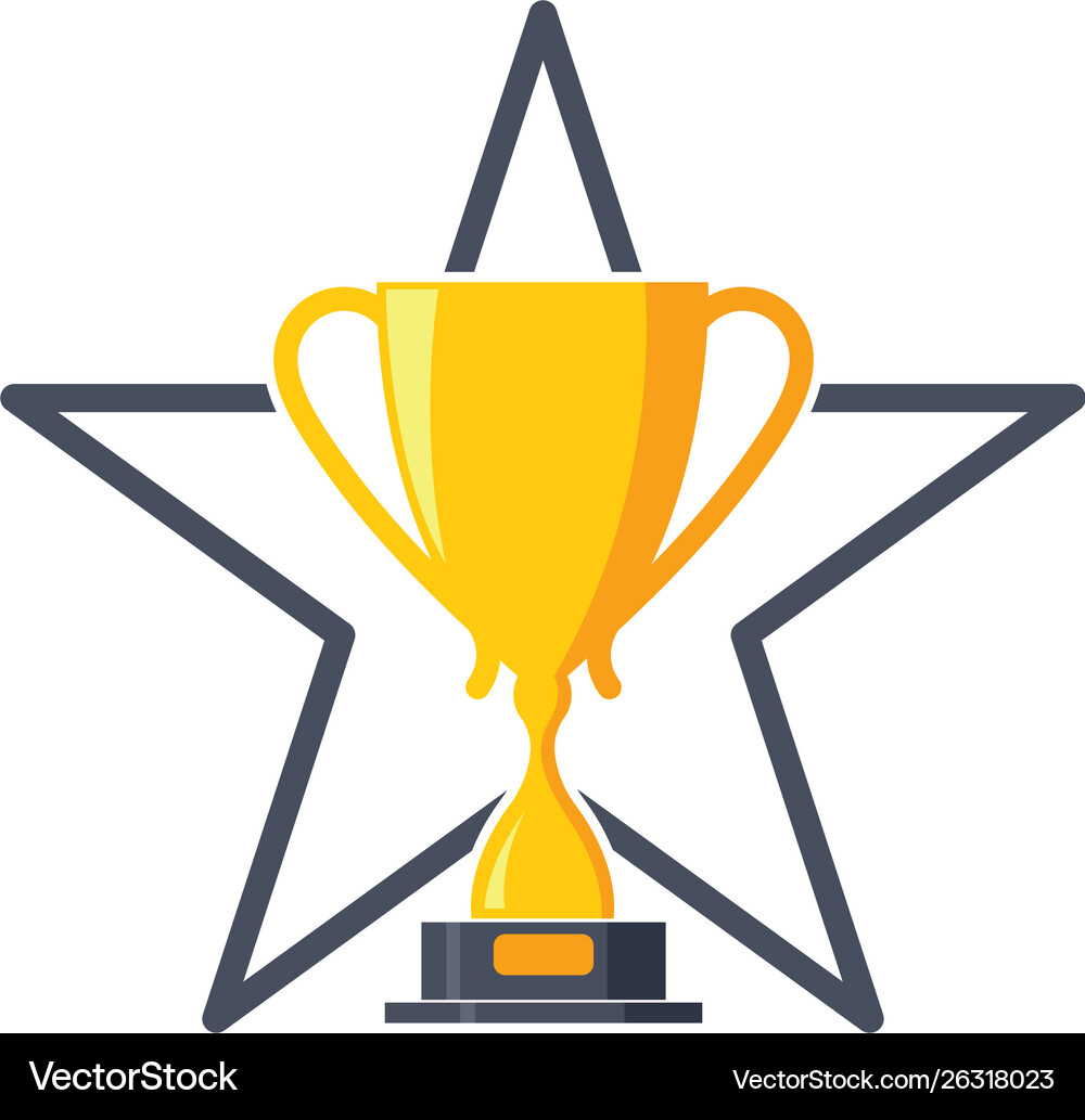Trophy icon winner Royalty Free Vector Image - VectorStock