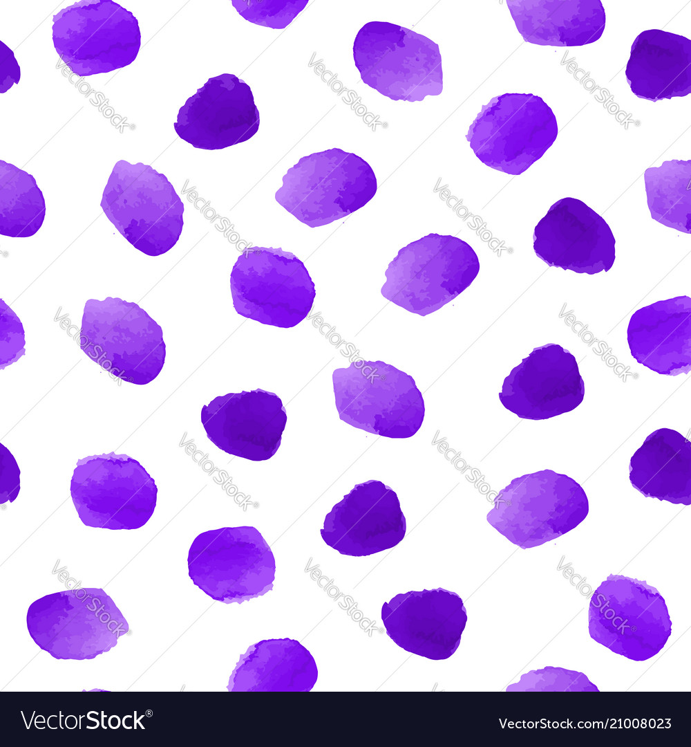 Ultra violet purple lilac watercolor polka dot