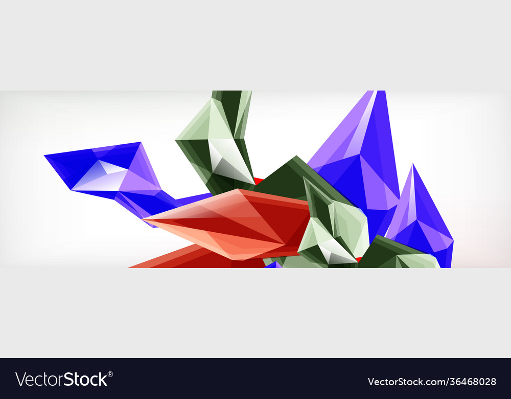 3d triangles and pyramids abstract vector image 3d triangles and pyramids abstract