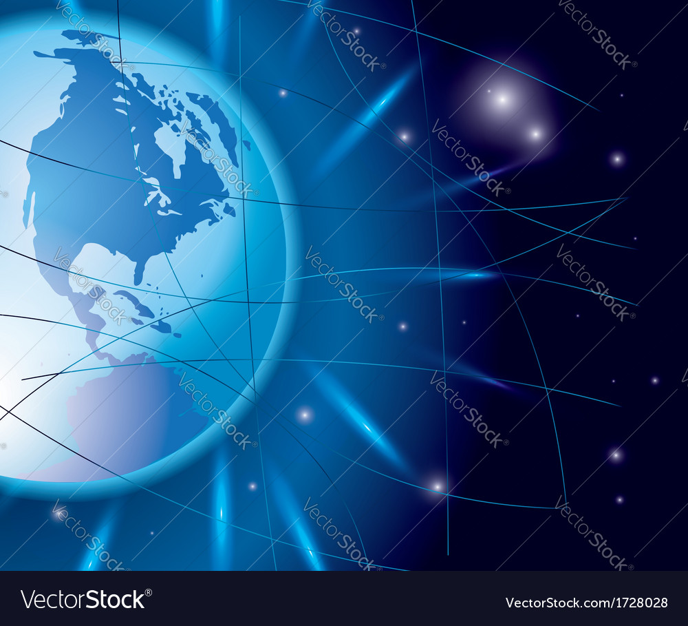 Abstract background with globe