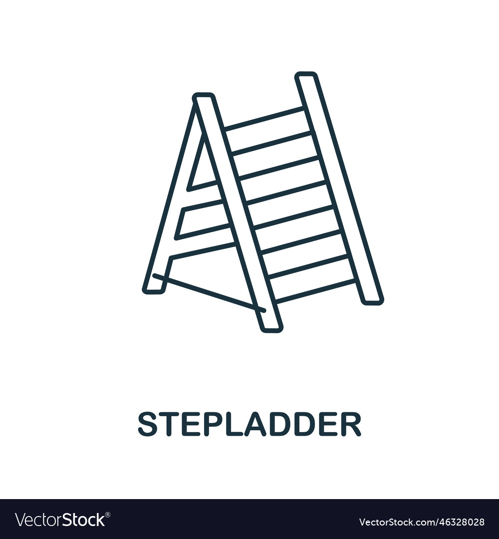 Floor plan line icon simple element from vector image Floor plan line icon simple element from