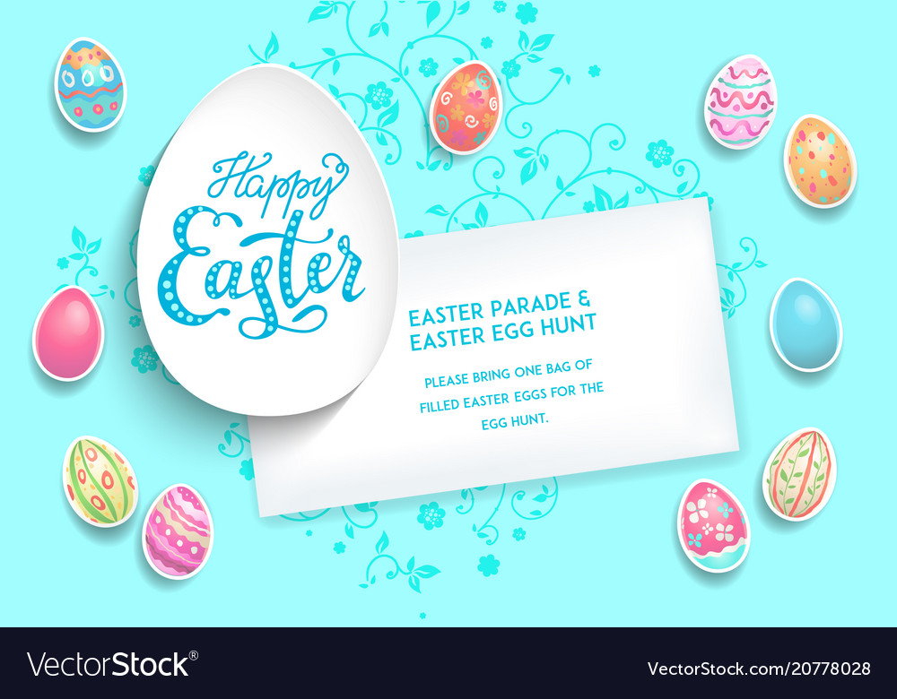holiday template poster eggs royalty free vector image eggs template