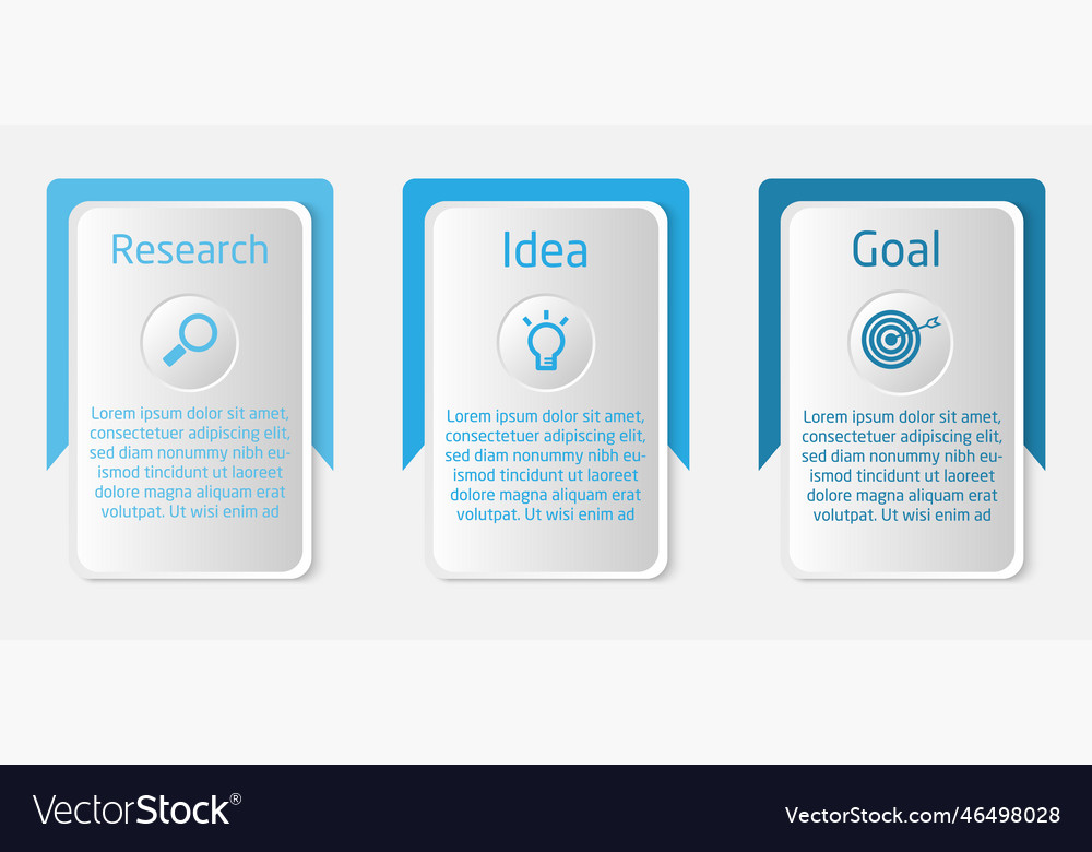 Infographic option number template design vector image Infographic option number template design