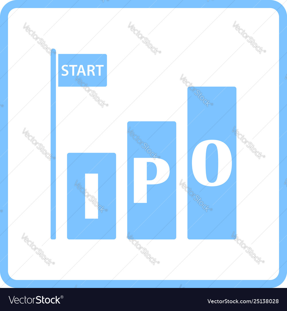 Ipo Icon Royalty Free Vector Image Vectorstock