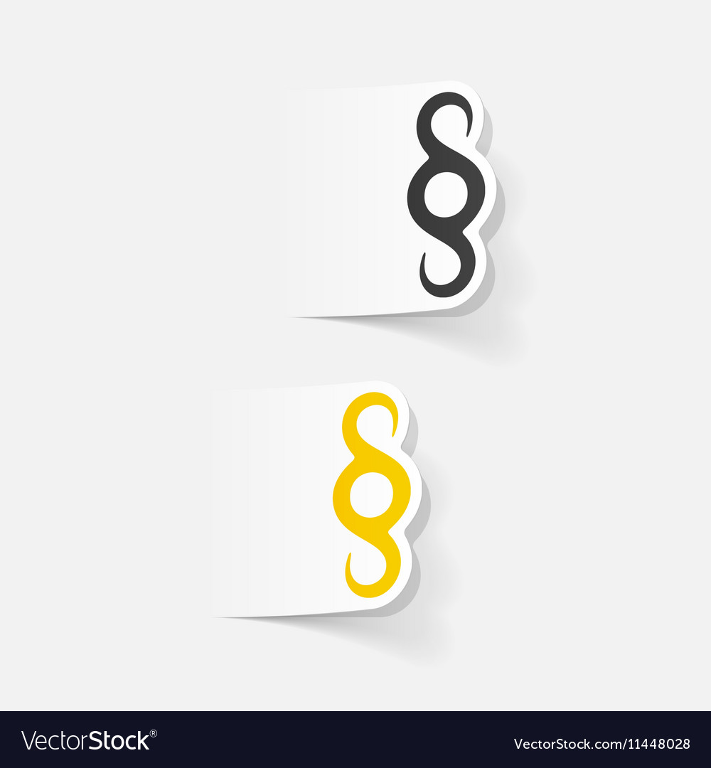 Realistic design element paragraph