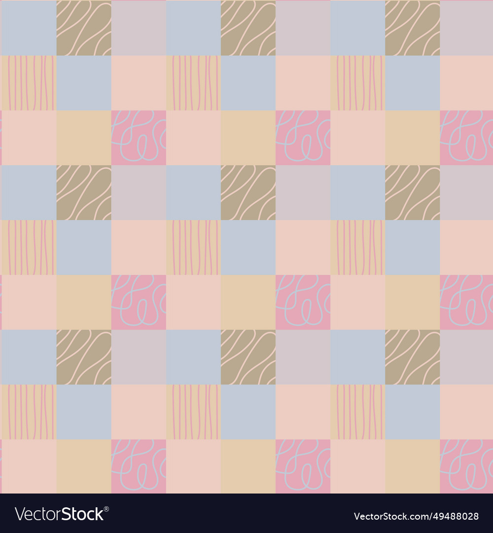 Seamless pattern of small squares tiles Vector Image Seamless pattern of small squares tiles