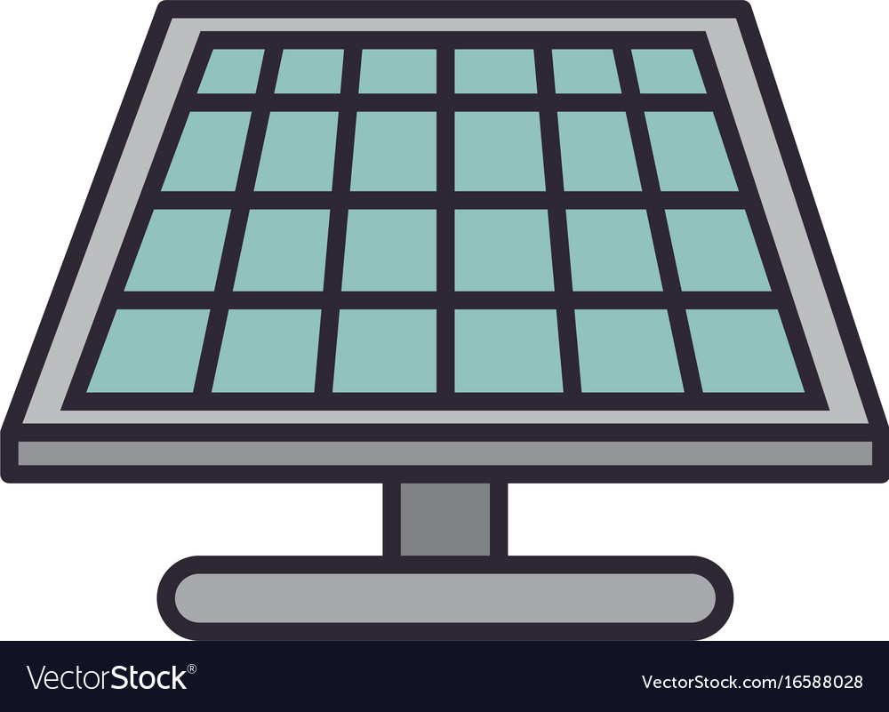 Solar panel energy Royalty Free Vector Image - VectorStock