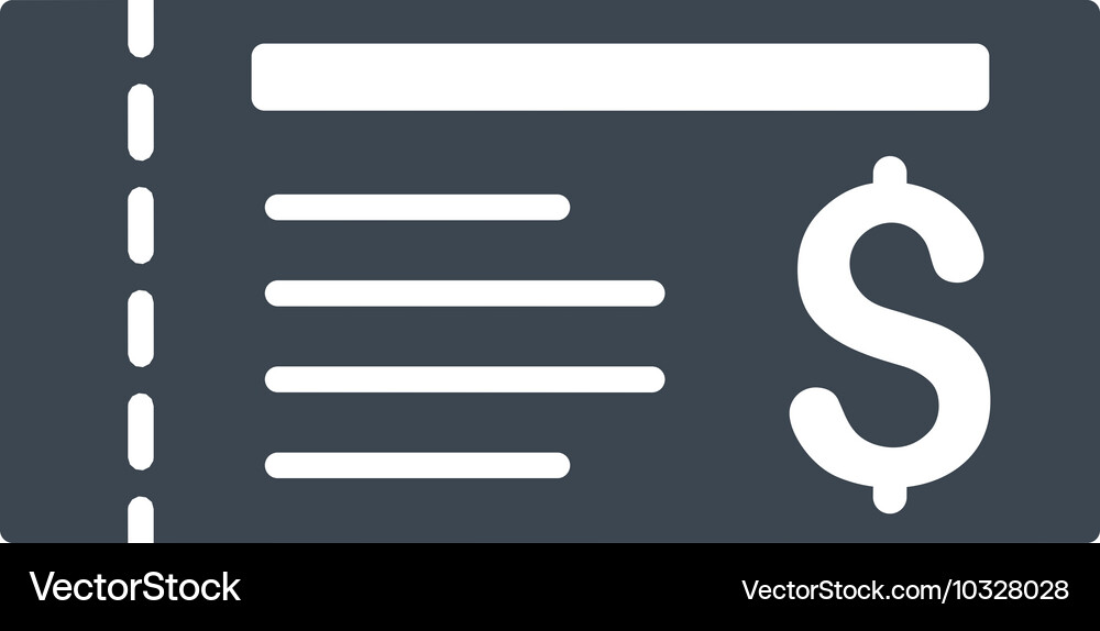 Ticket flat icon Royalty Free Vector Image - VectorStock