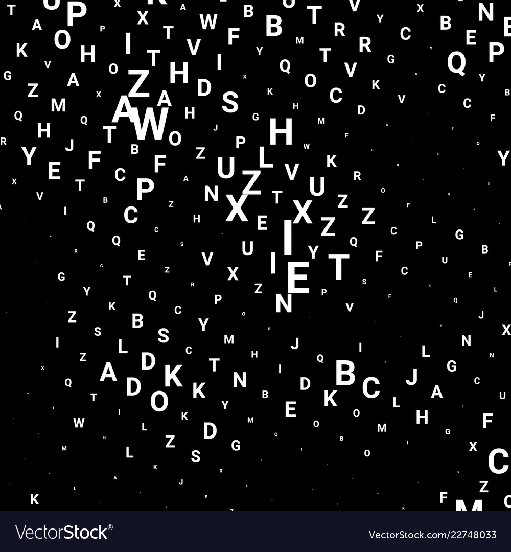 Abstract texture with letters vector image Abstract texture with letters