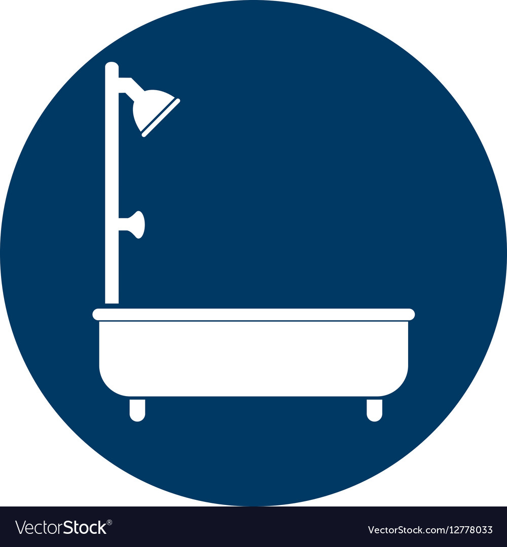 Bathtub service isolated icon