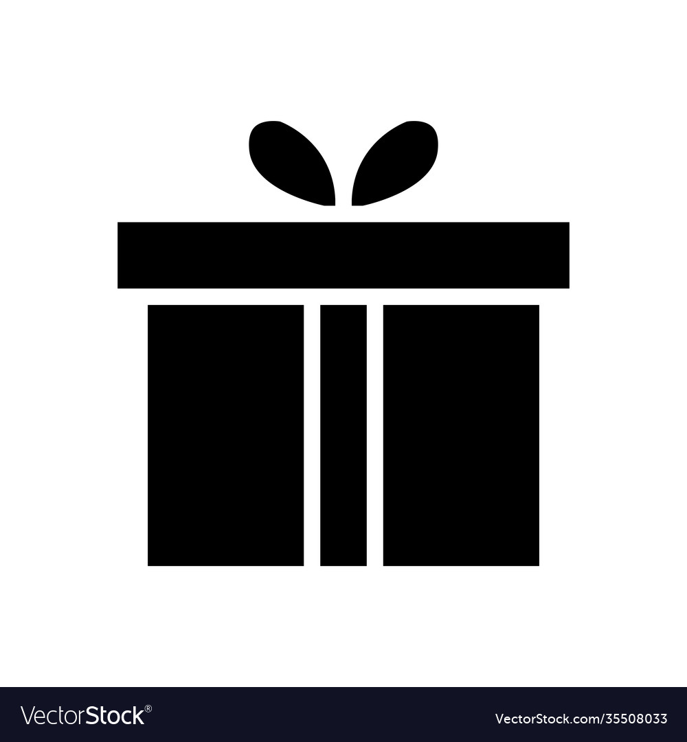 Gift box icon surprise simple design