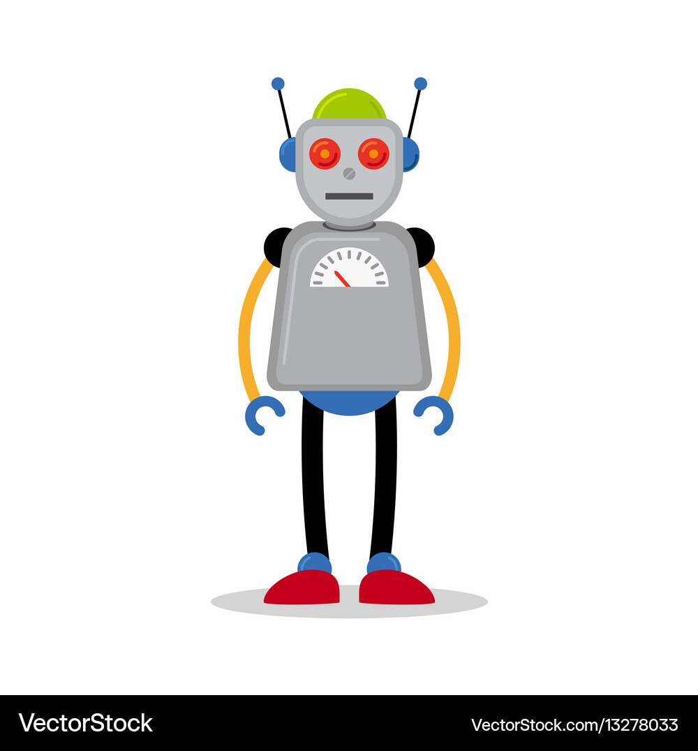 Grey robot icon Royalty Free Vector Image - VectorStock