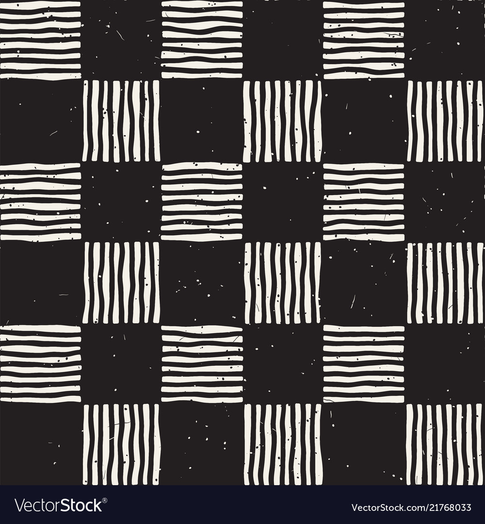 Hand drawn seamless repeating pattern vector image Hand drawn seamless repeating pattern
