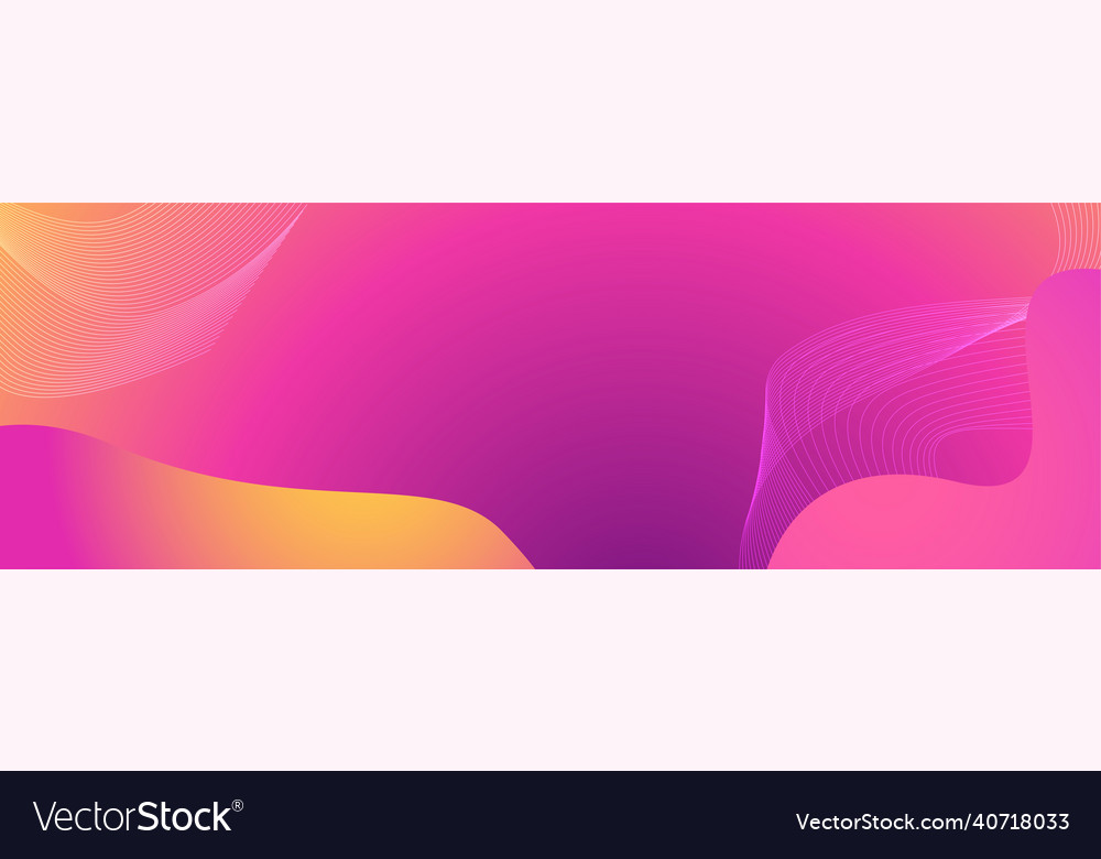 Modern red orange yellow abstract web banner Vector Image